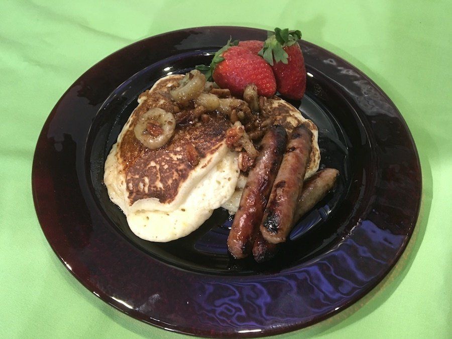 Banana Pecan Pancakes